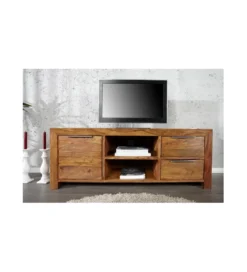 Stolik pod TV LAS Lagos 135 cm drewno sheesham