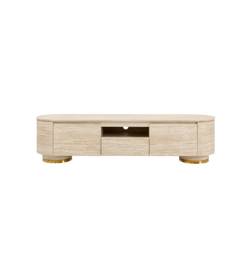 Stolik pod TV LINNEA 160 x 45 cm naturalny