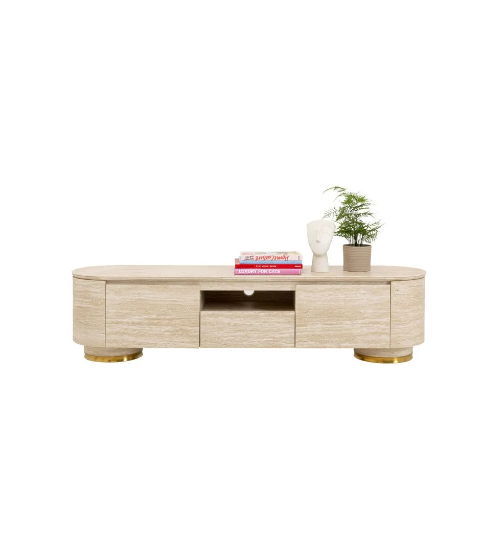 Stolik pod TV LINNEA 160 x 45 cm naturalny