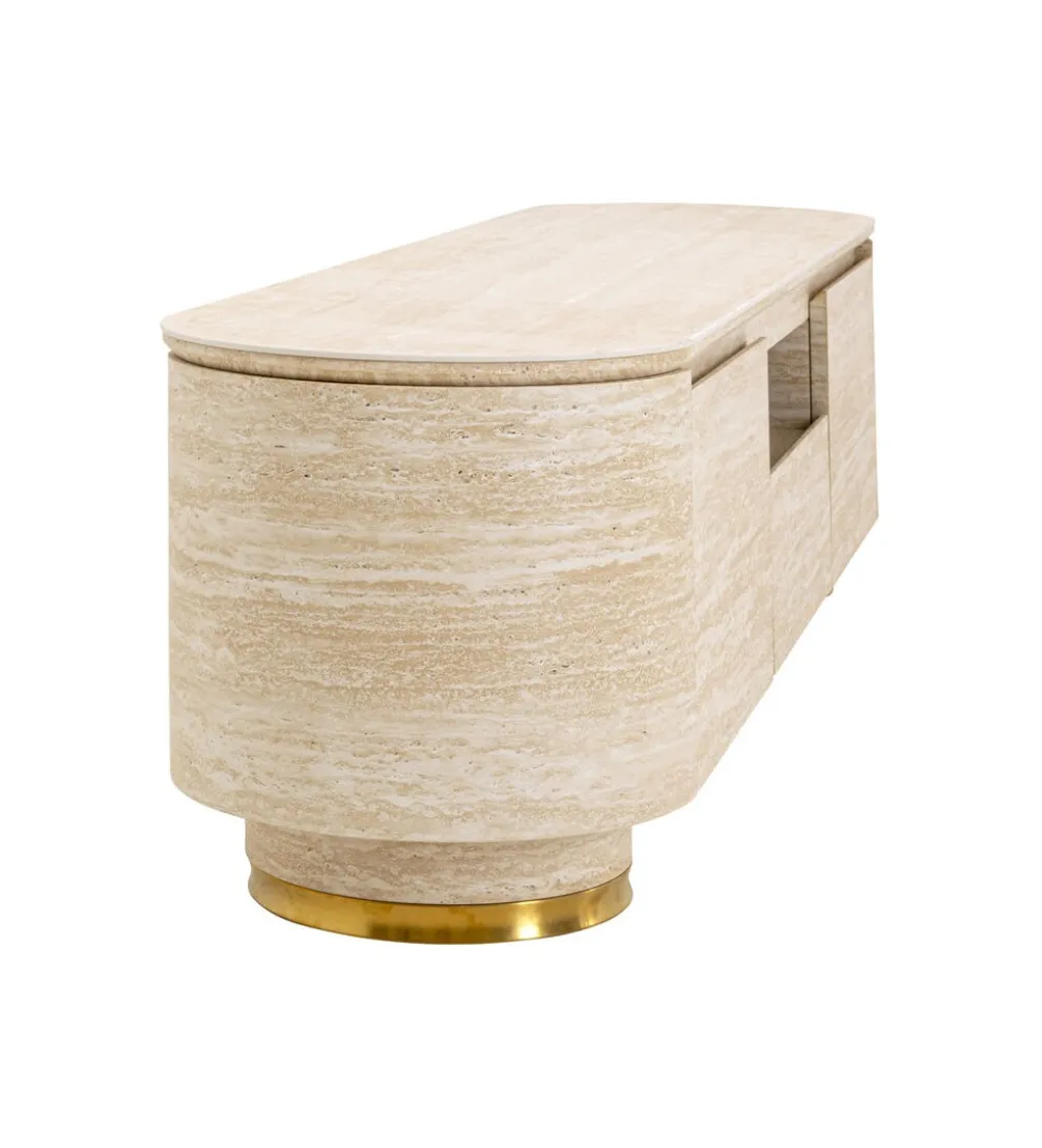 Stolik pod TV LINNEA 160 x 45 cm naturalny