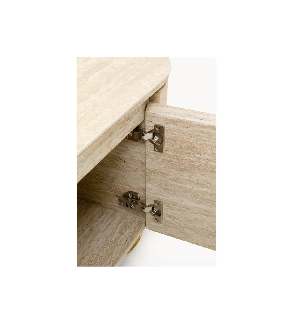 Stolik pod TV LINNEA 160 x 45 cm naturalny
