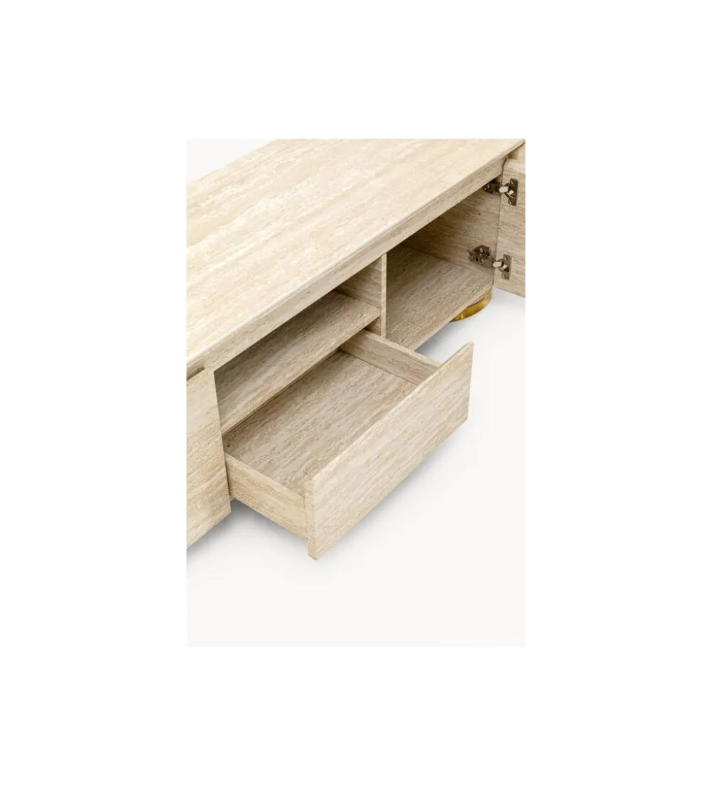 Stolik pod TV LINNEA 160 x 45 cm naturalny