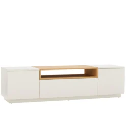 Stolik pod TV LOFT 160 cm biało naturalna