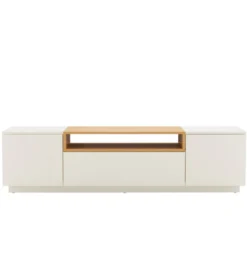 Stolik pod TV LOFT 160 cm biało naturalna