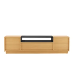 Stolik pod TV LOFT 160 cm naturalna czarna
