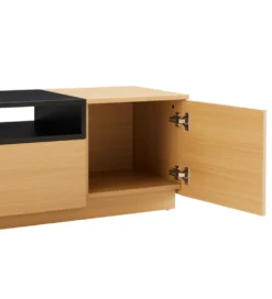 Stolik pod TV LOFT 160 cm naturalna czarna