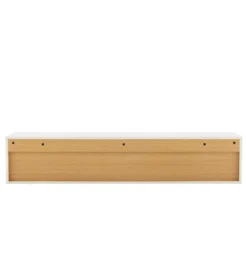 Stolik pod TV LOFT wiszący 150 cm biało naturalny
