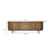 Stolik pod TV LUSAN 170 cm drewno teak