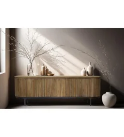 Stolik pod TV LUSAN 170 cm drewno teak