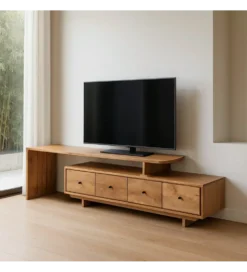 Stolik pod TV MADERAN 175 cm drewno mango naturalny