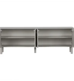 Stolik pod TV MADU 160 cm drewno sosny szary