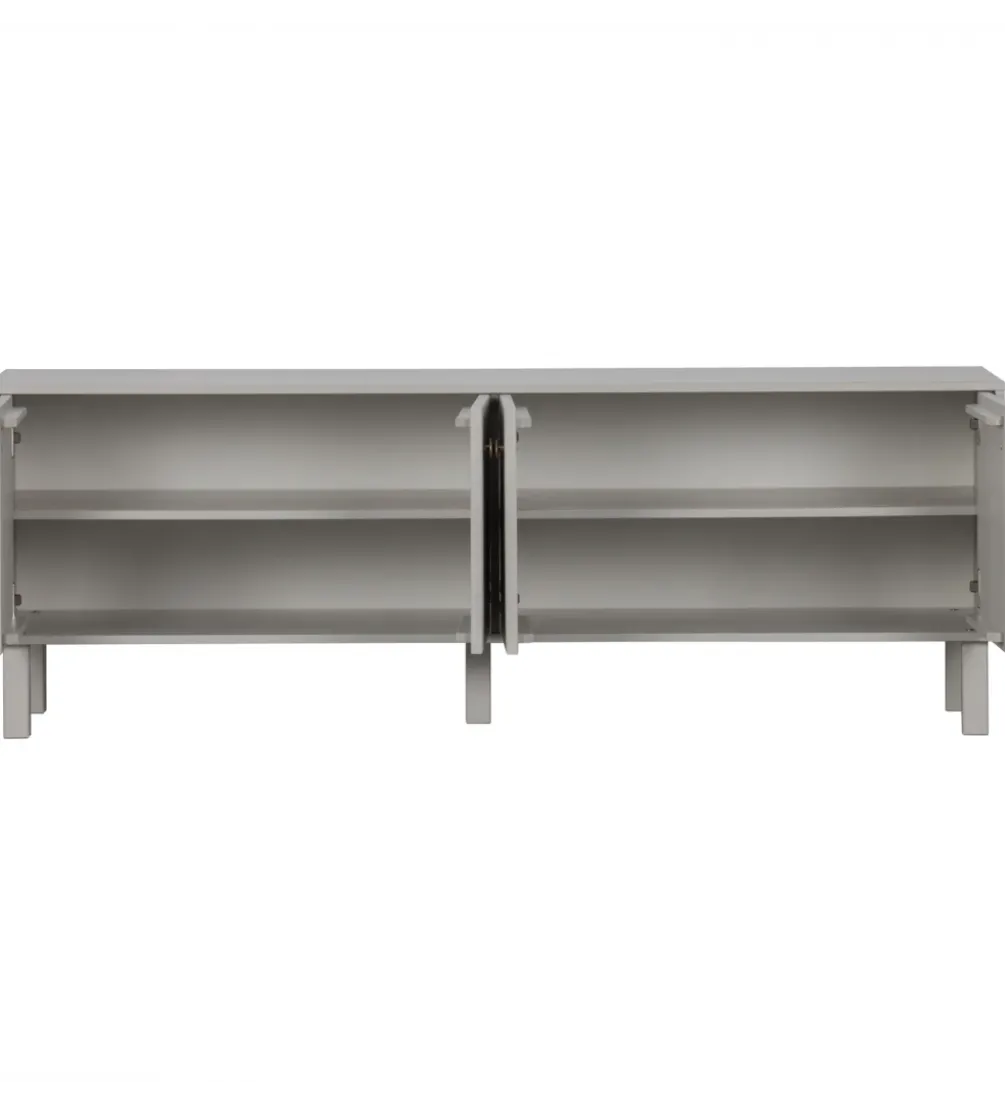 Stolik pod TV MADU 160 cm drewno sosny szary