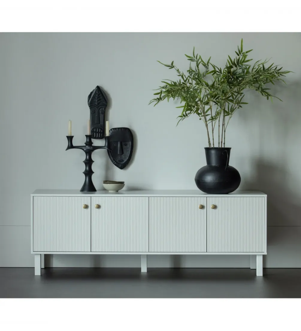 Stolik pod TV MADU 160 cm drewno sosny szary