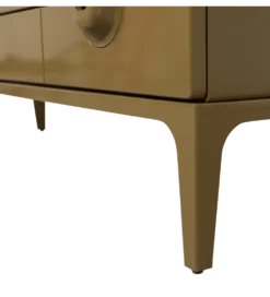Stolik pod TV MERGE 160 cm drewno eukaliptusa miodowy odcień