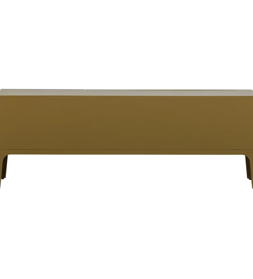 Stolik pod TV MERGE 160 cm drewno eukaliptusa miodowy odcień