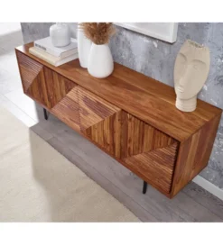 Stolik pod TV MIGUEL 140 cm drewno sheesham