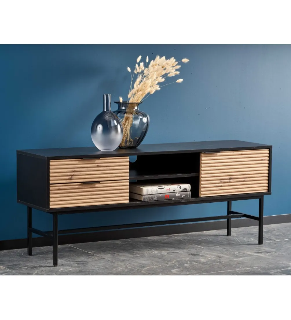 Stolik pod TV MURANO 150 cm w optyce dąb artisan