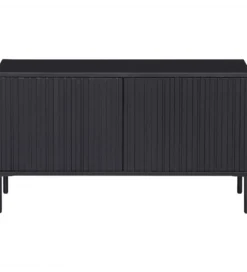 Stolik pod TV NEW GRAVURE 100 cm drewno sosny czarny