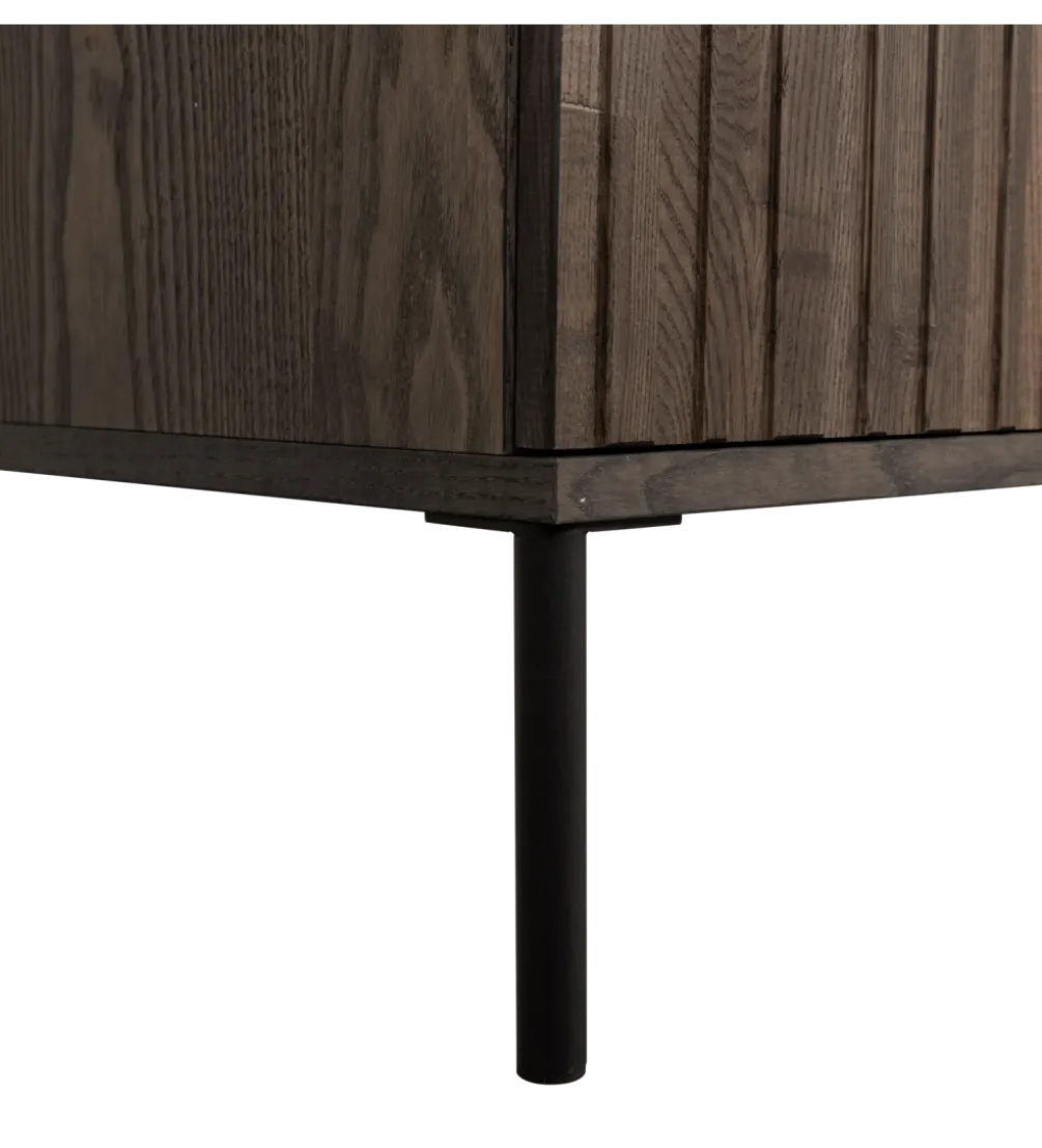 Stolik pod TV NEW GRAVURE 100 cm drewno jesion