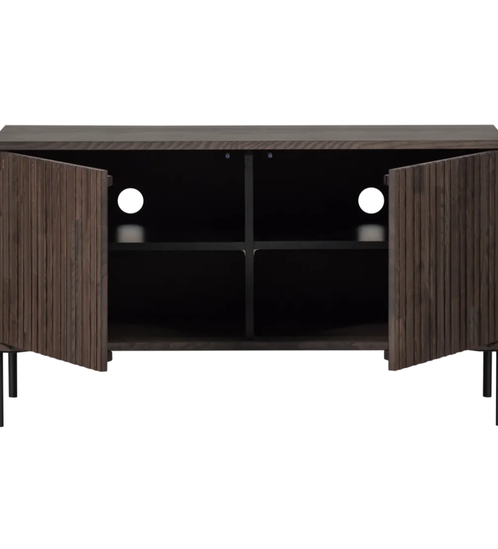 Stolik pod TV NEW GRAVURE 100 cm drewno jesion