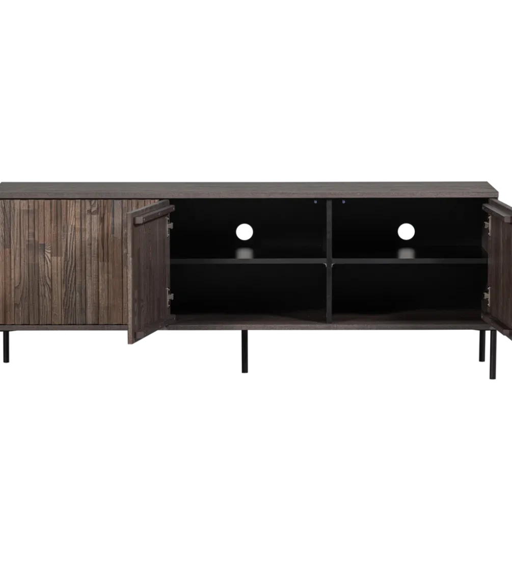Stolik pod TV NEW GRAVURE 150 cm drewno jesion