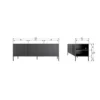 Stolik pod TV NEW GRAVURE 150 cm drewno dębu naturalny