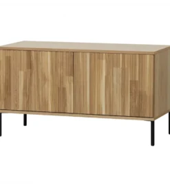 Stolik pod TV NEW GRAVURE 100 cm drewno dębu naturalny