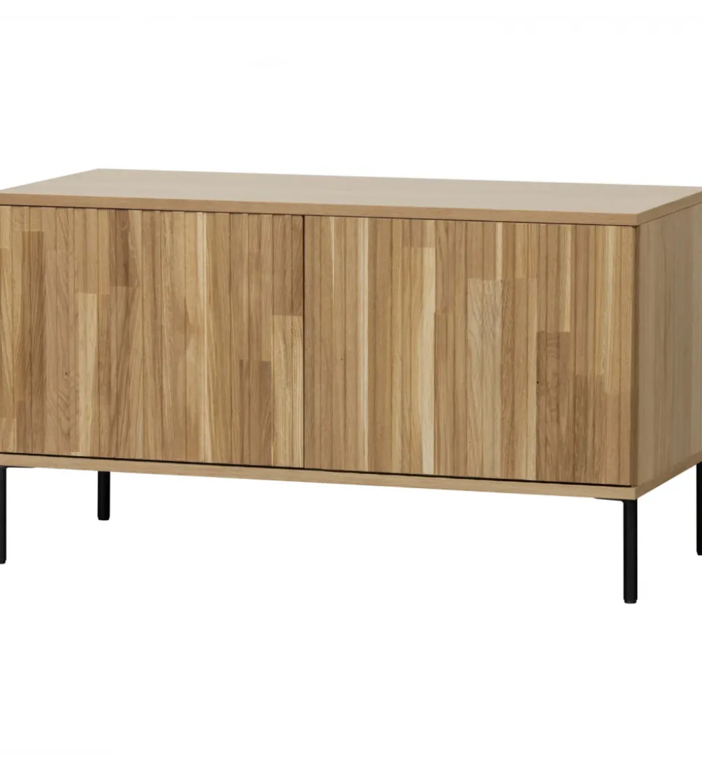 Stolik pod TV NEW GRAVURE 100 cm drewno dębu naturalny