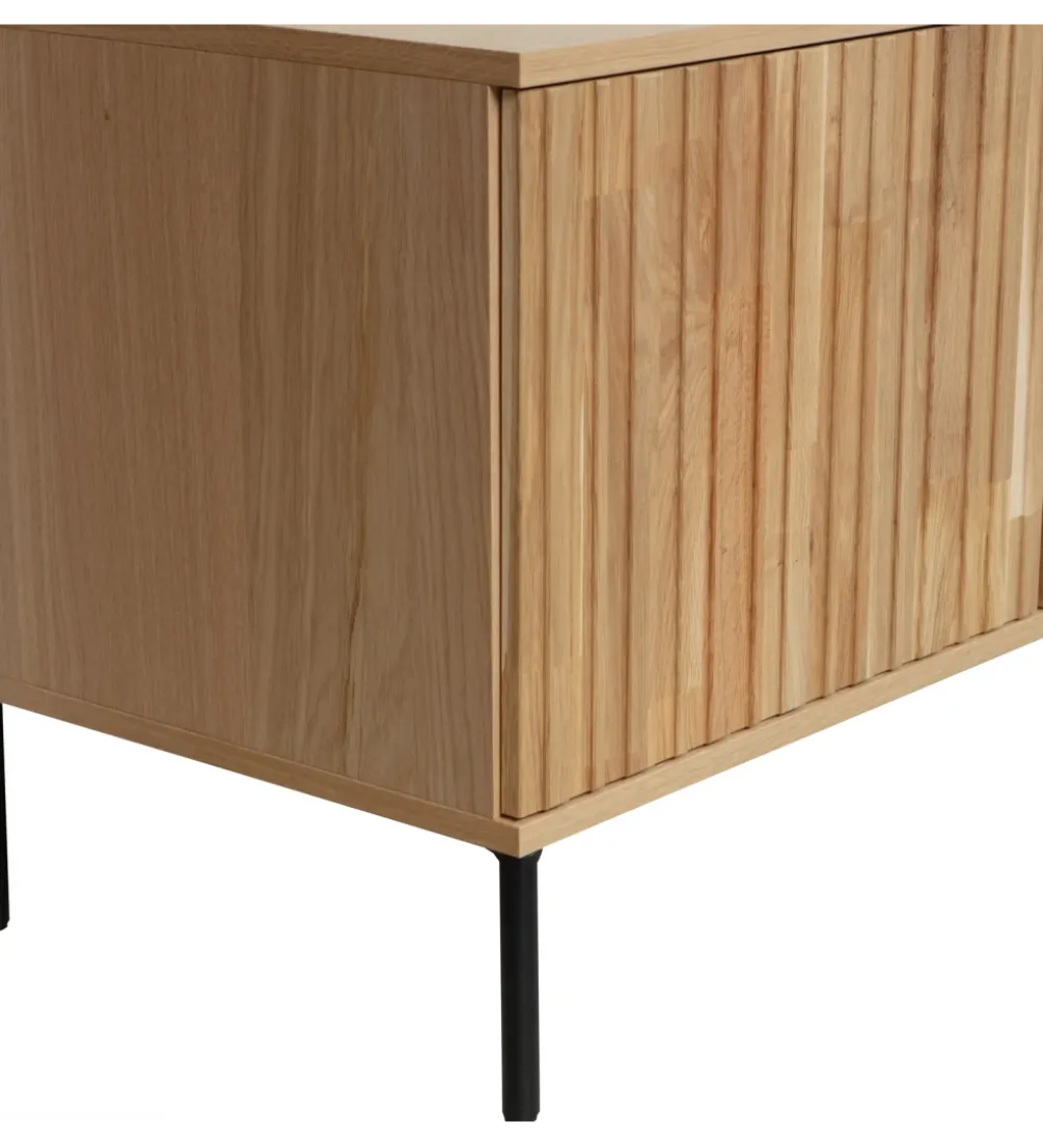 Stolik pod TV NEW GRAVURE 100 cm drewno dębu naturalny