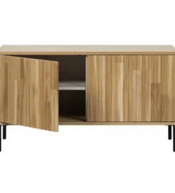 Stolik pod TV NEW GRAVURE 100 cm drewno dębu naturalny