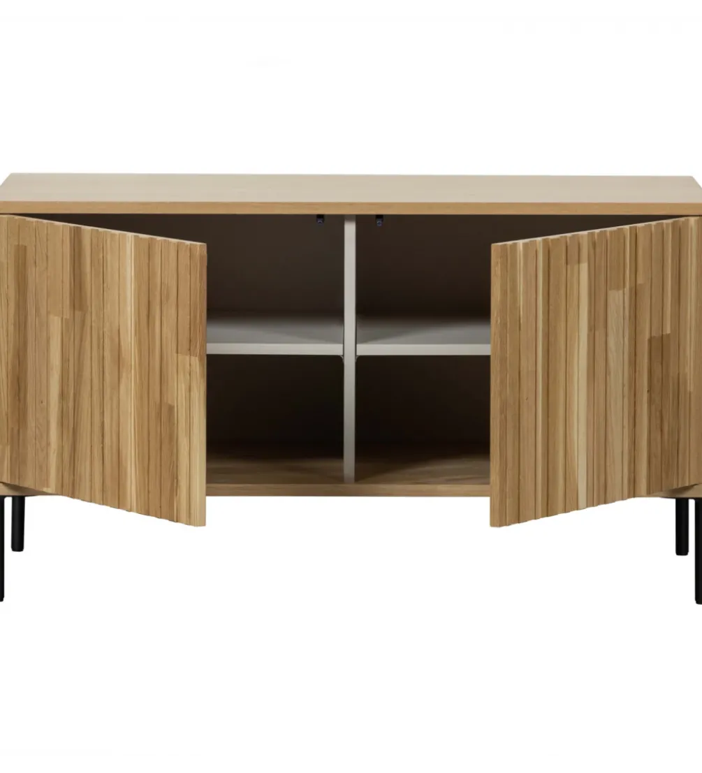 Stolik pod TV NEW GRAVURE 100 cm drewno dębu naturalny