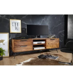 Stolik pod Tv NISHAN 160 cm drewno sheesham