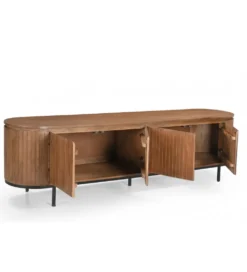 Stolik pod TV NOORK 210 cm drewno mango