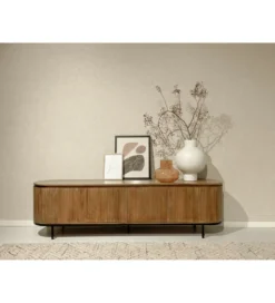 Stolik pod TV NOORK 170 cm drewno mango