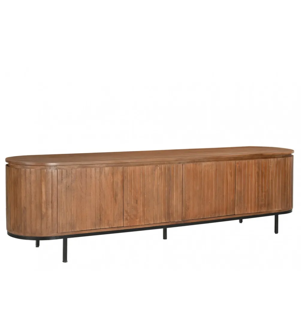 Stolik pod TV NOORK 170 cm drewno mango