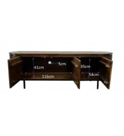 Stolik pod TV NOORK 170 cm w kolorze orzechowym