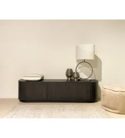 Stolik pod TV NOVERO 180 cm ciemnobrązowy