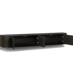 Stolik pod TV NOVERO ZWEVEND 220 cm czarny
