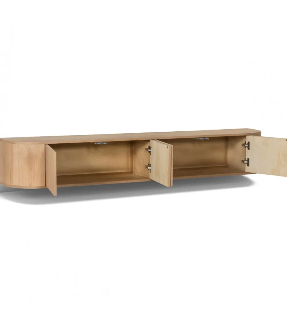 Stolik pod TV NOVERO ZWEVEND 220 cm naturalny