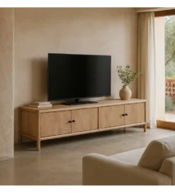 Stolik pod TV OGERON 190 cm drewno mango