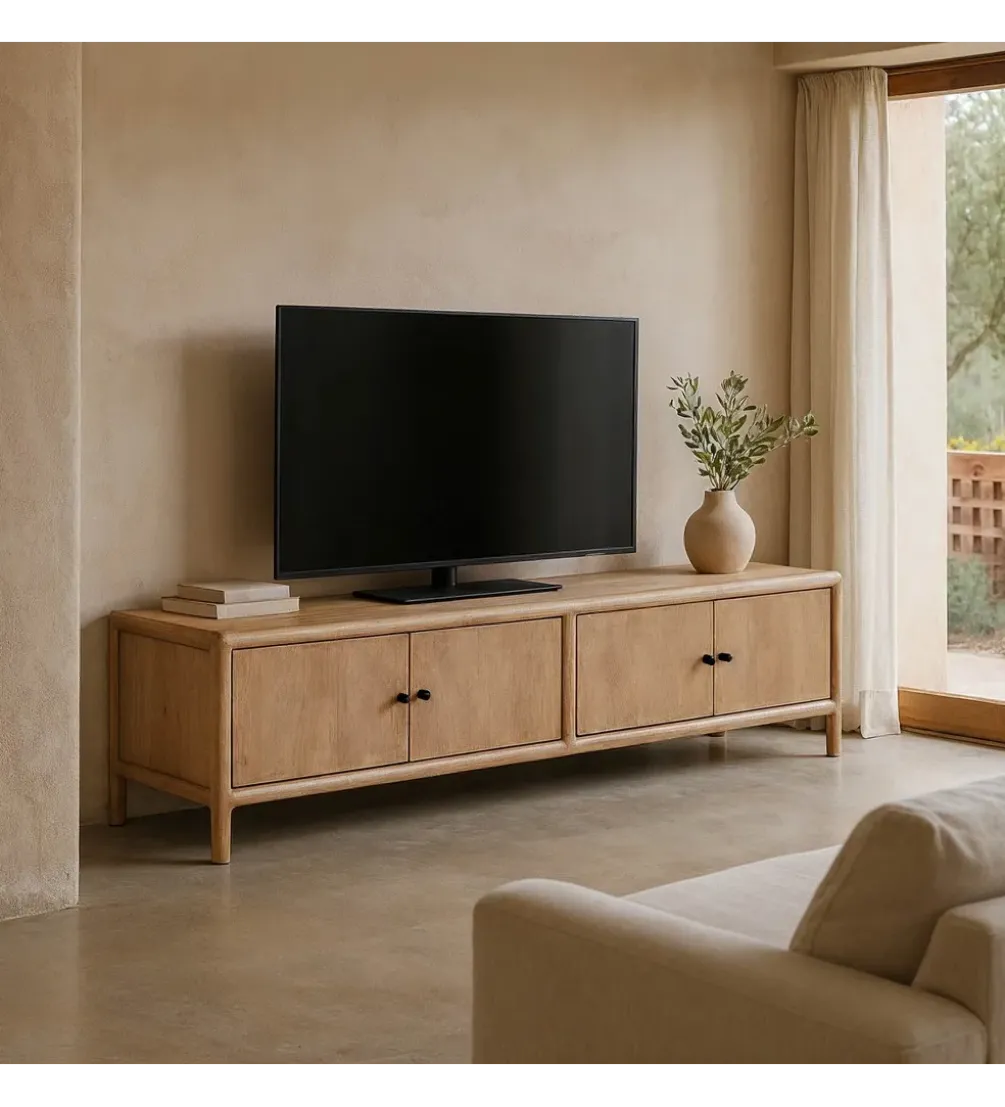 Stolik pod TV OGERON 190 cm drewno mango