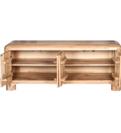 Stolik pod TV OHALDA 140 cm drewno akacja