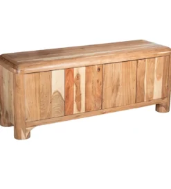 Stolik pod TV OHALDA 140 cm drewno akacja
