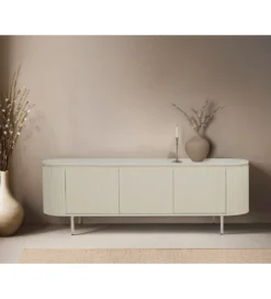 Stolik pod TV PATO 170 cm drewno mango biały