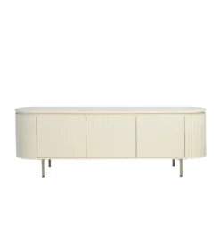 Stolik pod TV PATO 170 cm drewno mango biały