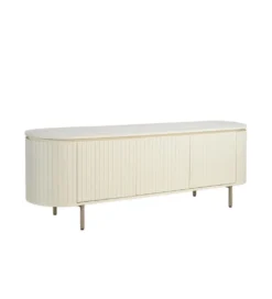 Stolik pod TV PATO 170 cm drewno mango biały