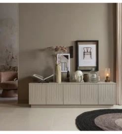 Stolik pod TV PENCIL drewno sosny mist