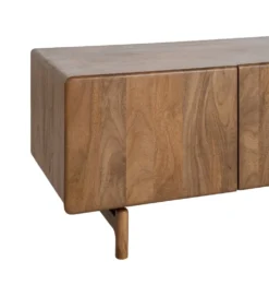 Stolik pod TV PERSOTON 160 cm drewno mango