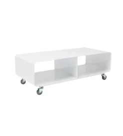Stolik pod TV PORTABLE 90 cm biały