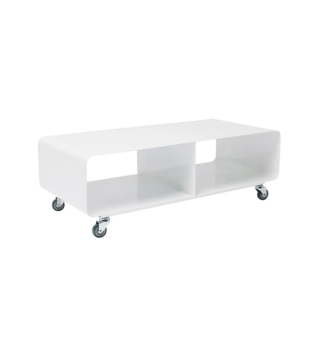 Stolik pod TV PORTABLE 90 cm biały